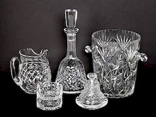 A Collection of Waterford Serving Articles, Height of first 6 1/4 inches.