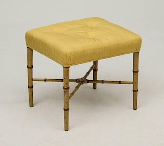 REGENCY PAINTED FAUX BAMBOO STOOL