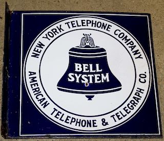 New York Telephone & Telegraph Co flange sign