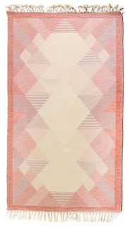 Anna Johanna Angstrom, (Swedish, b. 1938), flatweave rug, c. 1960s