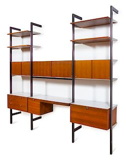 George Nelson and Associates, (American, 1908-1986), Herman Miller, c. 1959 CSS (Comprehensive Storage System) comprised of four