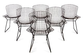 Harry Bertoia, (American, 1915-1978), Knoll, c. 1952 set of 8 chairs