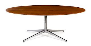 Florence Knoll, (American, b. 1917), Knoll, c. 1965 oval table model no. 2481D