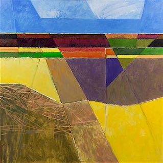 Robert G. Watson, (American, 1923-2004), Landscapes (diptych)
