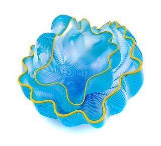 Dale Chihuly, (American, b. 1941), Two-Piece Seaform Set