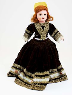 early 20th c French composition doll