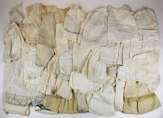 19th- early 20th c  doll clothing, whites