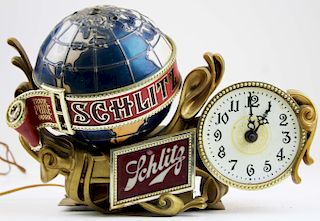 Vintage Schlitz Beer Clock/light
