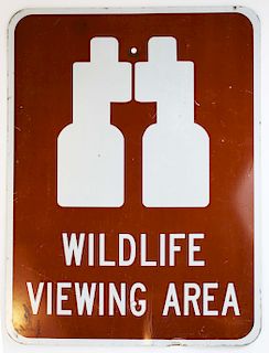 Wildlife Viewing Area Steel sign