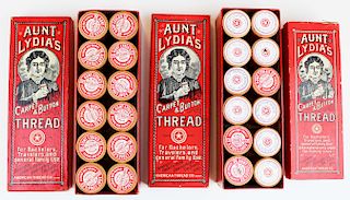 Aunt Lydia's Thread box with contents