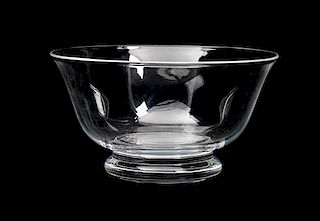 A Steuben Footed Bowl Diameter 8 inches.