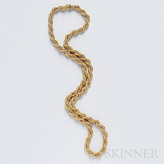 18kt Gold Rope Chain