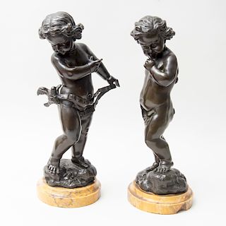 Valentino Besarel (1829-1902): Cupids: A Pair