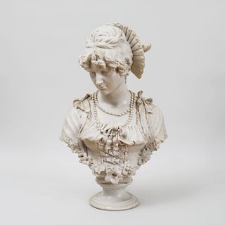 After Enrico Lapini: Bust of Lucia Mondella