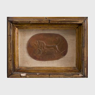 Relief Copper Plaque of the Lion of Judea, After the Antique