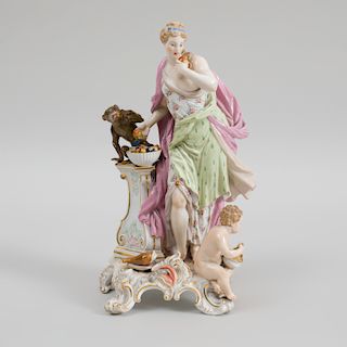  Meissen Porcelain Figure Emblematic of Taste