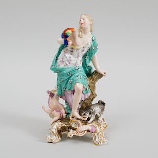 Meissen Porcelain Figure Emblematic of Touch