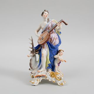 Meissen Porcelain Figure Emblematic of Sound