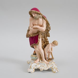 Meissen Porcelain Figure Emblematic of Winter