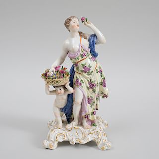 Meissen Porcelain Figure Emblematic of Spring