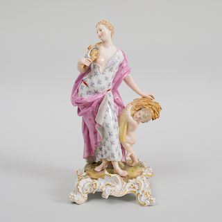 Meissen Porcelain Figure Emblematic of Autumn