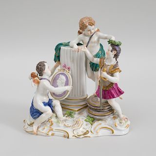 Meissen Porcelain Putti Group 