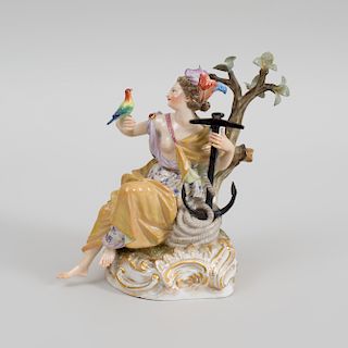 Meissen Porcelain Figure Emblematic of Hope