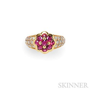 18kt Gold, Ruby, and Diamond Ring, Van Cleef & Arpels