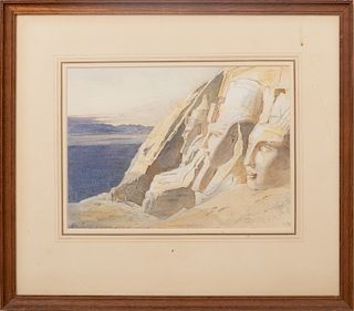 Edward Lear (1812-1888): Abu Simbel, Egypt