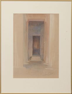 Howard Carter (1874-1939): Entryway in an Egyptian Tomb