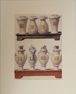 Howard Carter (1874-1939): Painted Stone Vases