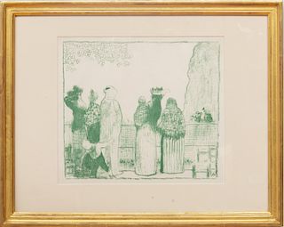Edouard Vuillard (1868-1940): Croquis (Les Tuileries)