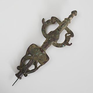 Luristan Bronze Finial of a Demonic Deity