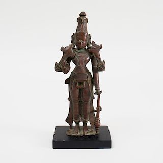 Indian Bronze Model of Vishnu