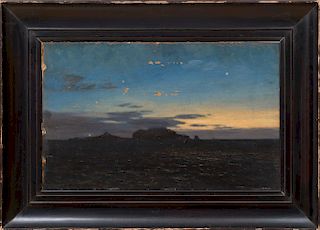Alfred Bachmann (1863-1956): Sunset