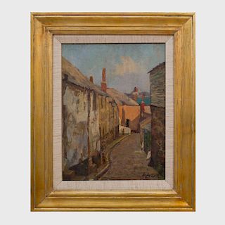 Richard Hayley Lever (1876-1958): Street,Concarneau