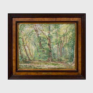 Philip Connard (1875-1958): Woodland in Springtime