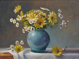 CINDY PROCIOUS, (American, b. 1965), Daisies and Blackeyed Susans