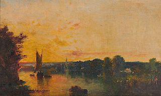 GEORGE LORING BROWN, (American, 1814-1889), Sun Set