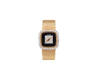 PIAGET 18K Gold and Diamond Wristwatch