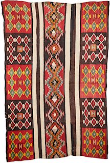 Native American Rug, ca. 1900; 6 ft. 7 in. x 4 ft. 5 in.