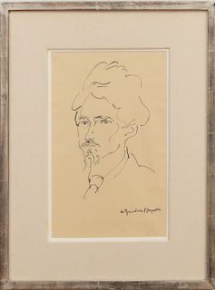 Henri Gaudier-Brzeska (1891-1915):Portrait of Ezra Pound