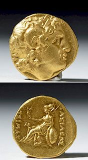 Greek Kings of Thrace Lysimachos 18K Gold Stater