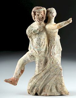 Greek Canosan Figural - Masked Actor & Maiden