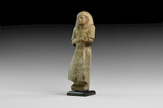 Egyptian Alabaster Shabti of a Noble