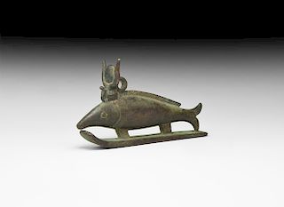 Egyptian Votive Fish Statuette