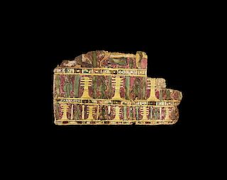 Egyptian Cartonnage with Djed Pillars