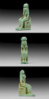 Egyptian Large Seated Sekhmet Amulet