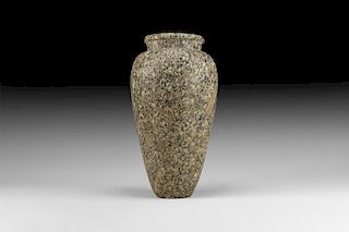 Egyptian Granite Piriform Vase