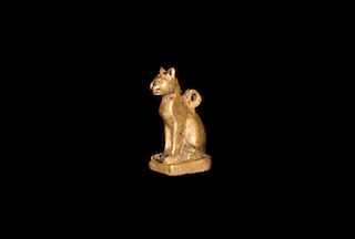 Egyptian Gold Cat amulet